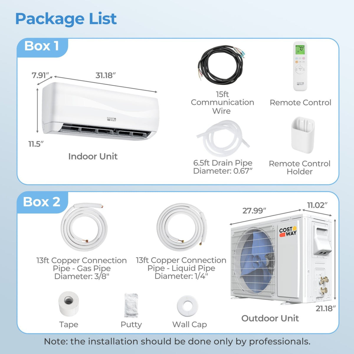 Blast Series 12000 BTU 20 SEER2 115 V Mini Split Air Conditioner with Heat Pump view 2