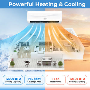 Blast Series 12000 BTU 20 SEER2 115 V Mini Split Air Conditioner with Heat Pump view 3