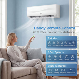 Blast Series 12000 BTU 20 SEER2 115 V Mini Split Air Conditioner with Heat Pump view 6