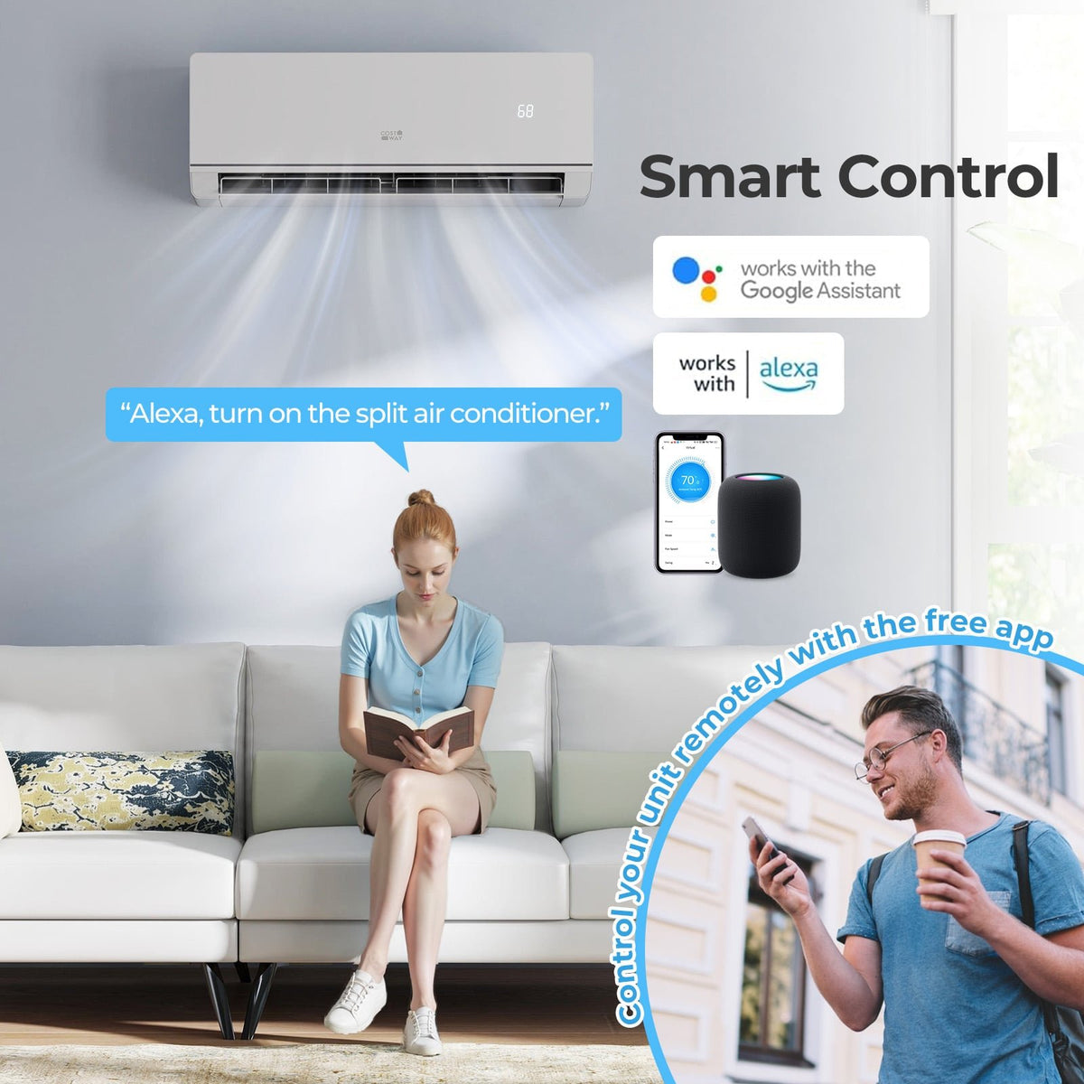 SEERXtreme Series ENERGY STAR Certified 12000 BTU 24 SEER2 208-230V Mini Split Heat Pump Heating at -25℃ view 4