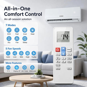 Lithzen 12000 BTU 115V 17 SEER2 Mini Split Air Conditioner and Heater WiFi Enabled view 5