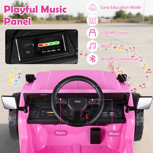 12V Electric Ride On Truck with Dump Bed and Music Licensed Toyota-Pink view 7