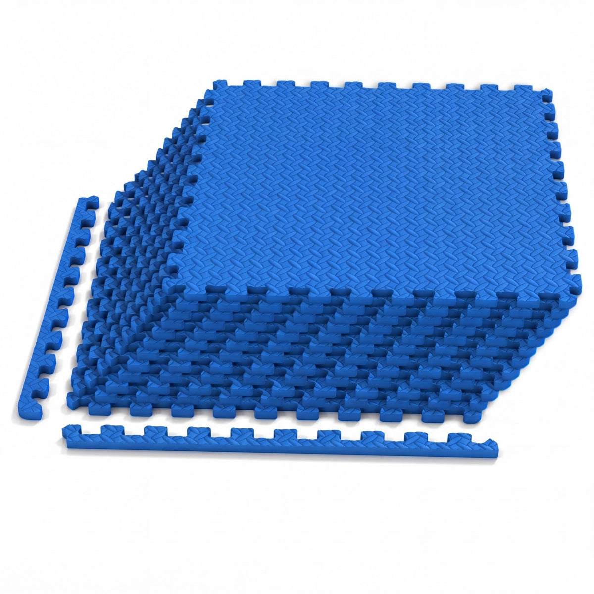 12 Tiles 1/2 inches Puzzle Exercise Floor Mats-Blue view 4