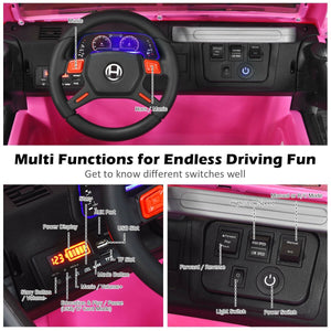 12V 2-Seater Ride on Car Truck with Remote Control and Storage Room-Pink view 9