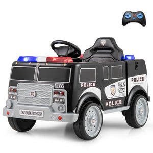 12V Battery Powered Electric Vehicle with 3 Speeds and Megaphone-Black view 5