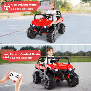 12V Battery Powered Electric Vehicle with Remote Control and 3 Speeds-Red view 6