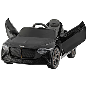 12V Powered Car Kids Ride-on Racer Car Licensed Bentley Bacalar-Black view 4