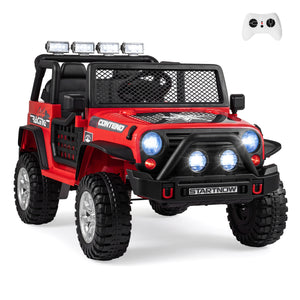 12V Electric 2-Seater Kids Ride On Car with Parent Remote Control-Red view 2