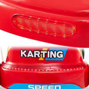 12V Electric Go Kart for Kids Race Toy with Remote Control and Music-Red view 8