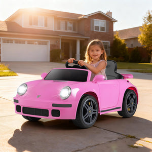 12V Electric Ride On Car Licensed RUF CTR with Remote Control and Music-Pink view 2