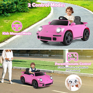 12V Electric Ride On Car Licensed RUF CTR with Remote Control and Music-Pink view 5