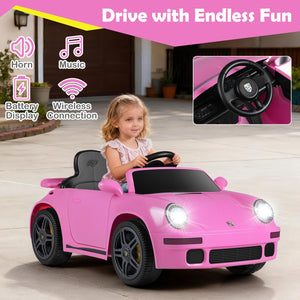 12V Electric Ride On Car Licensed RUF CTR with Remote Control and Music-Pink view 7