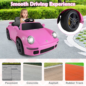 12V Electric Ride On Car Licensed RUF CTR with Remote Control and Music-Pink view 8