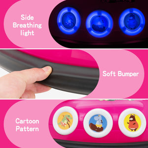 12V Electric Ride On Car with Remote Control and Flashing LED Lights-Pink view 9