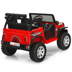 12V Kids Electric Ride On Truck with Remote Control and Operation Lever-Red view 6