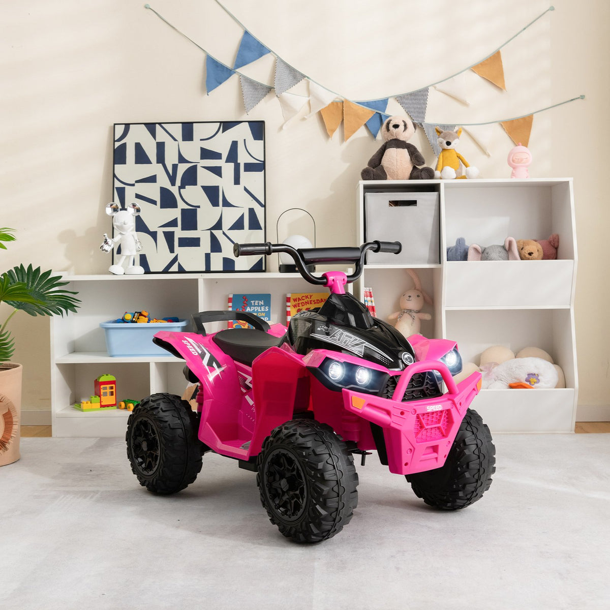 12V Kids Ride On ATV with High/Low Speed and Comfortable Seat view 2