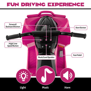 12V Kids Ride On ATV with High/Low Speed and Comfortable Seat view 7
