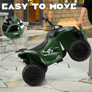 12V Kids Ride On ATV with High/Low Speed and Comfortable Seat-Army Green view 9