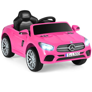 12V Kids Ride on Car Licensed Mercedes-Benz with Remote and Music-Pink