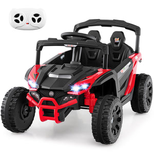 12V Kids Ride On Car UTV Electric Vehicle with LED Lights, Music and Horn-Red view 6