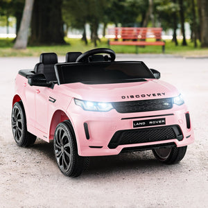 12V Kids Ride On Car with Remote Control Lockable Doors Slow Start System and LED Lights-Pink view 2