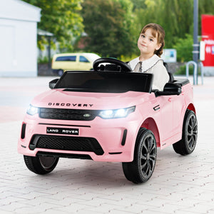 12V Kids Ride On Car with Remote Control Lockable Doors Slow Start System and LED Lights-Pink view 3