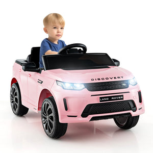 12V Kids Ride On Car with Remote Control Lockable Doors Slow Start System and LED Lights-Pink view 4