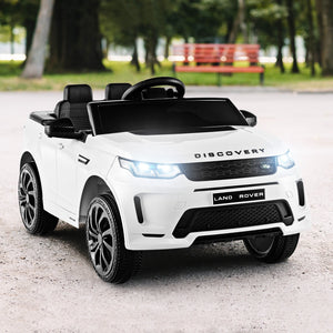12V Kids Ride On Car with Remote Control Lockable Doors Slow Start System and LED Lights-White view 2