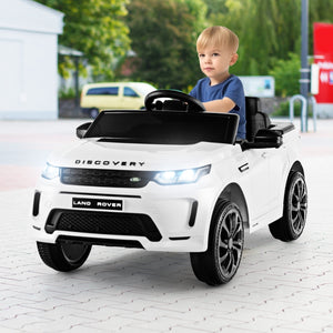 12V Kids Ride On Car with Remote Control Lockable Doors Slow Start System and LED Lights-White view 3