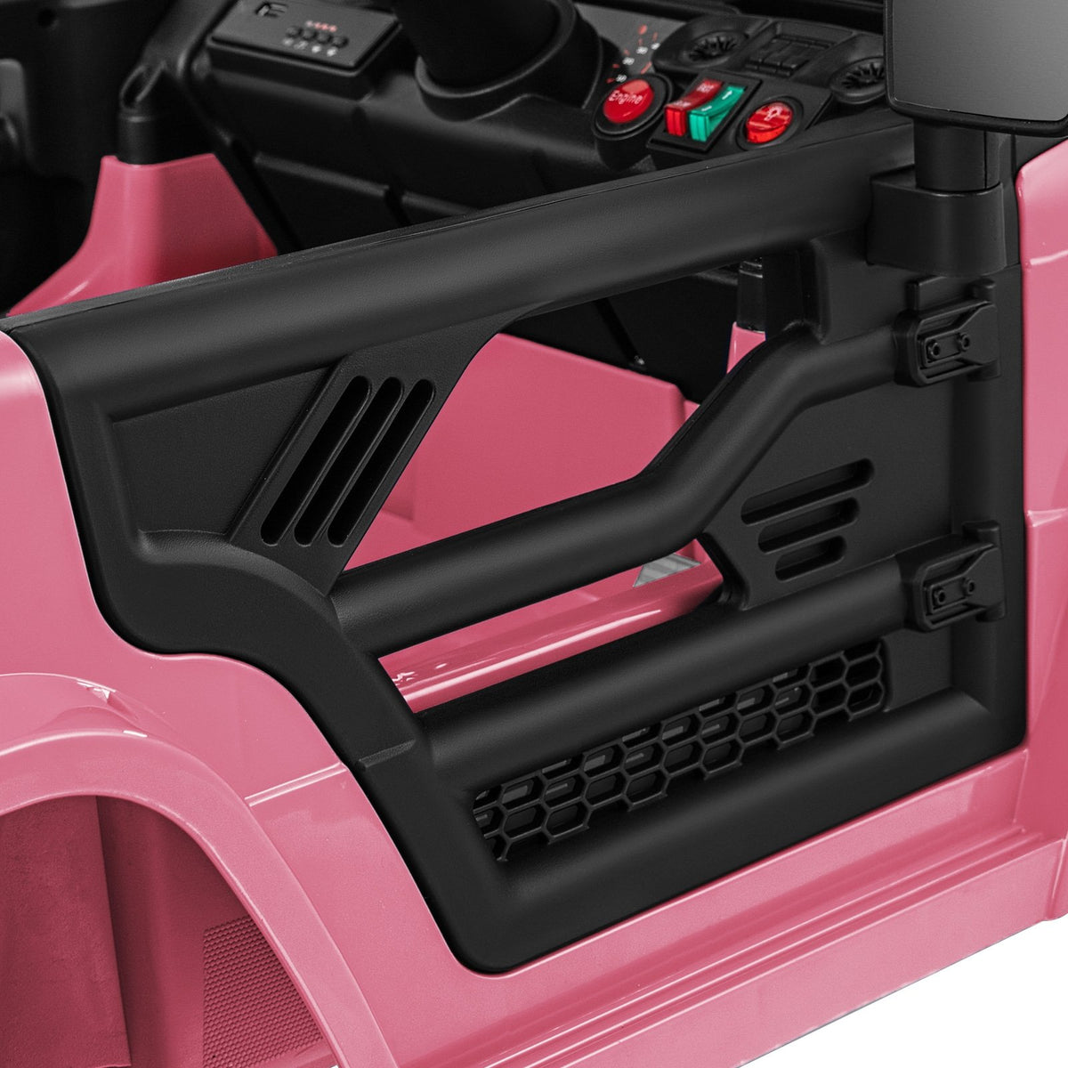 12V Kids Ride on Truck Car with Parental Remote and Music Player-Pink view 5