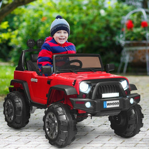 12V Kids Ride On Truck with Remote Control and Double Magnetic Door-Red view 2