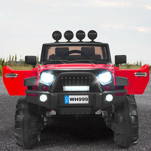 12V Kids Ride On Truck with Remote Control and Double Magnetic Door-Red view 3