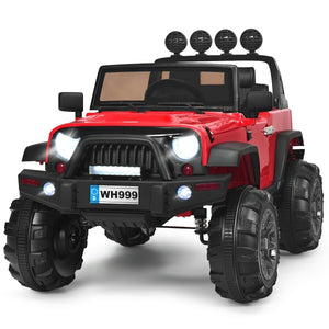 12V Kids Ride On Truck with Remote Control and Double Magnetic Door-Red view 4