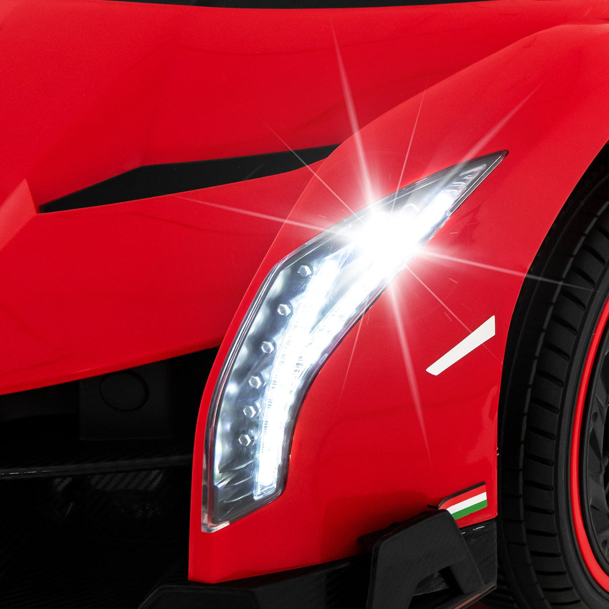 12V Licensed Lamborghini 4WD Kids Ride-on Sports Car with 2.4G Remote-Red view 7