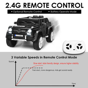 12V Licensed Mercedes-Benz Kids Ride On Car-Black view 7