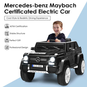 12V Licensed Mercedes-Benz Kids Ride On Car-Black view 8