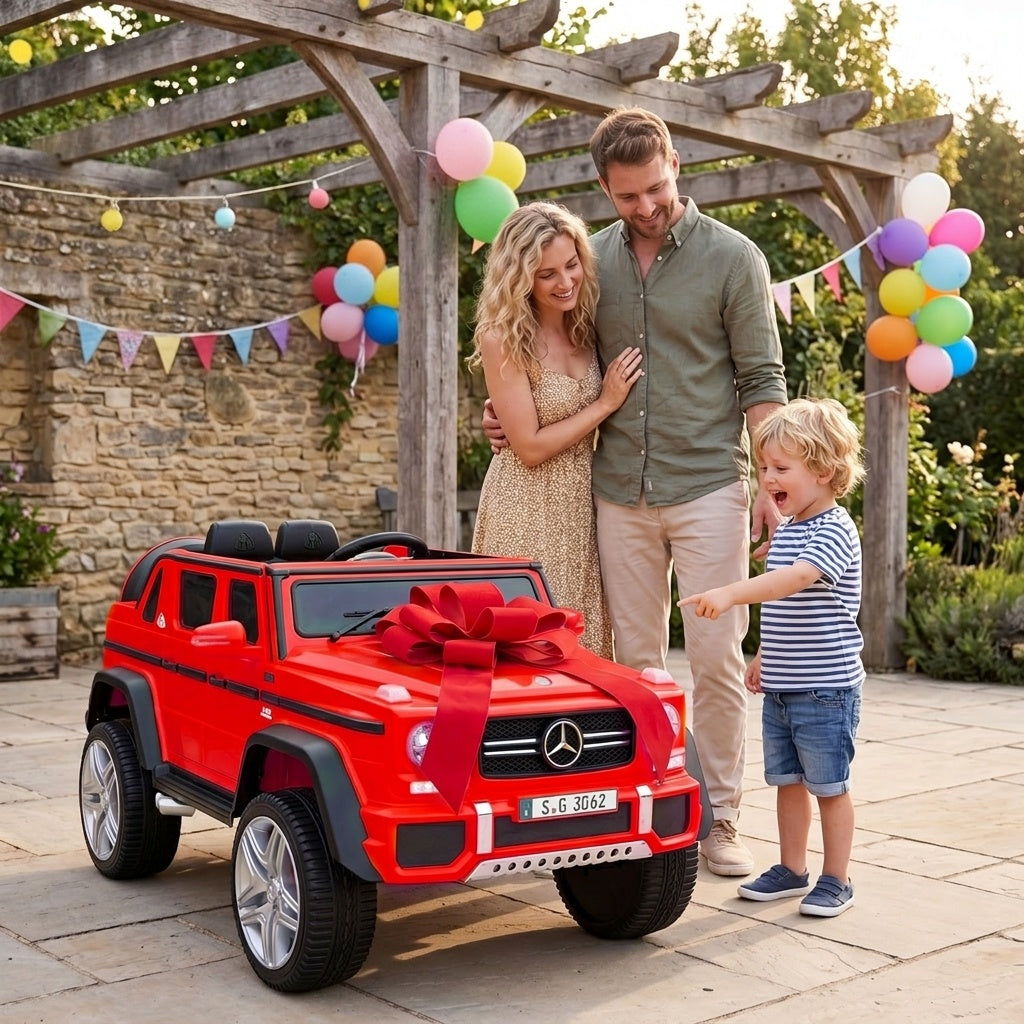 12V Licensed Mercedes-Benz Kids Ride-On Car-Red view 2