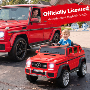 12V Licensed Mercedes-Benz Kids Ride-On Car-Red view 4