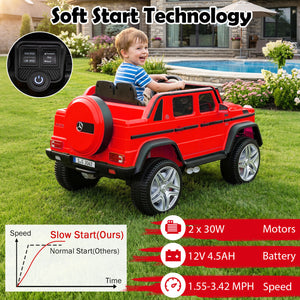 12V Licensed Mercedes-Benz Kids Ride-On Car-Red view 6
