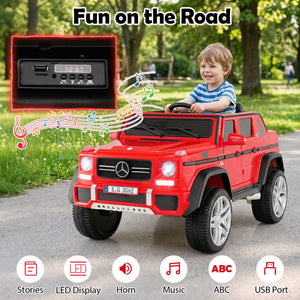 12V Licensed Mercedes-Benz Kids Ride-On Car-Red view 7
