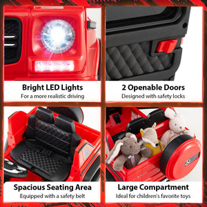 12V Licensed Mercedes-Benz Kids Ride-On Car-Red view 9