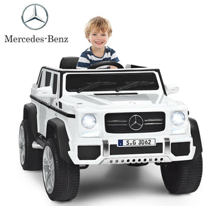 12V Licensed Mercedes-Benz Kids Ride On Car-White view 4