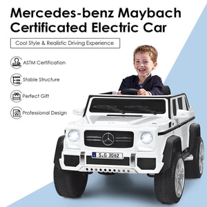 12V Licensed Mercedes-Benz Kids Ride On Car-White view 8