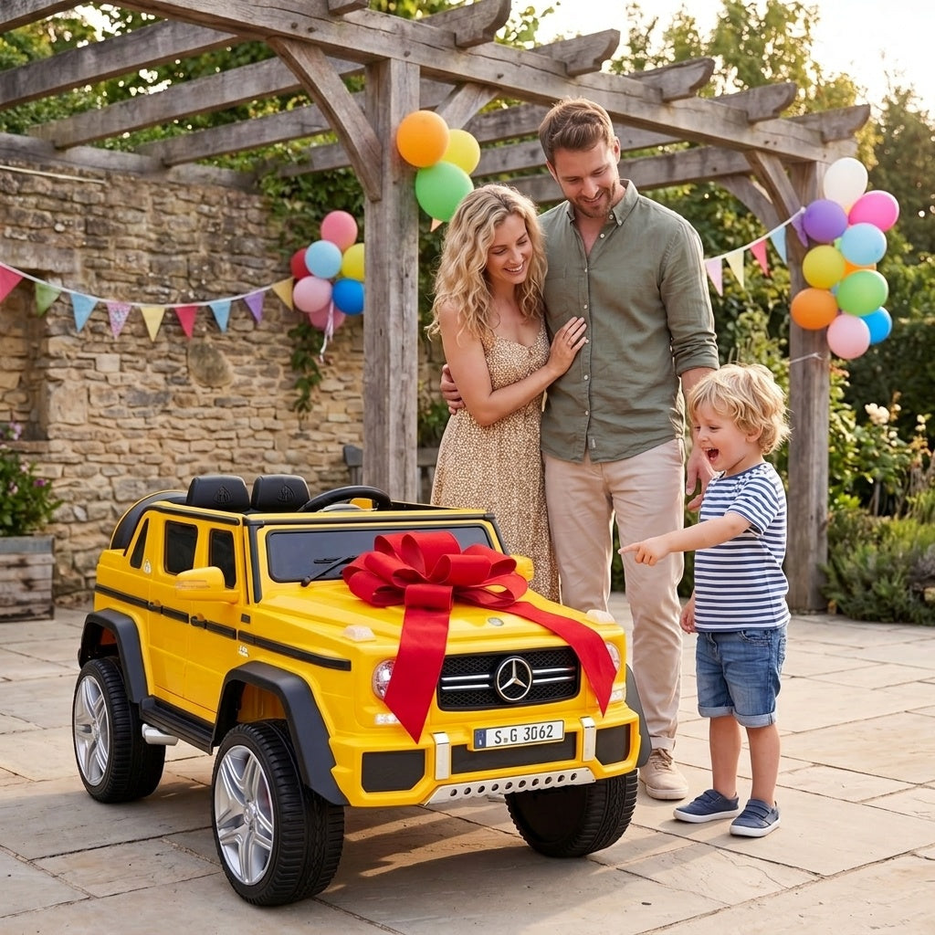12V Licensed Mercedes-Benz Kids Ride-On Car-Yellow view 2