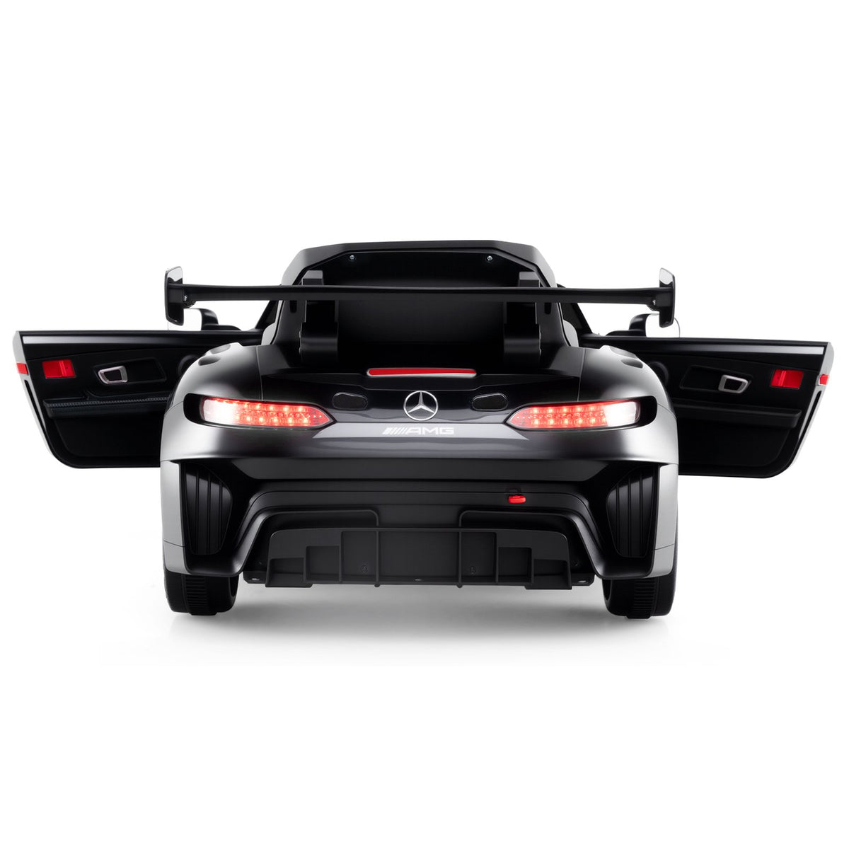 12V Kids Ride-On Car Mercedes-AMG GT3 Licensed with Adjustable Speed-Black view 3