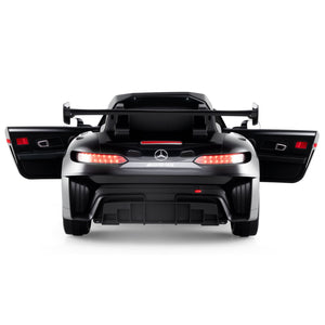12V Kids Ride-On Car Mercedes-AMG GT3 Licensed with Adjustable Speed-Black view 3