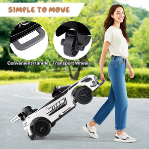 12V Kids Ride-On Car Mercedes-AMG GT3 Licensed with Adjustable Speed-White view 7