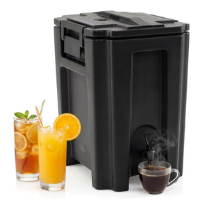 13.2 Gal Insulated Beverage Dispenser Commercial with Two-Stage Faucet-Black view 3