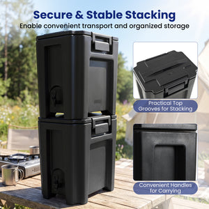 13.2 Gal Insulated Beverage Dispenser Commercial with Two-Stage Faucet-4 pieces view 7