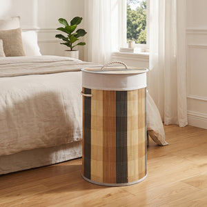 13.2 Gal Laundry Hamper with Removable and Machine-Washable Liner-Multicolor view 3